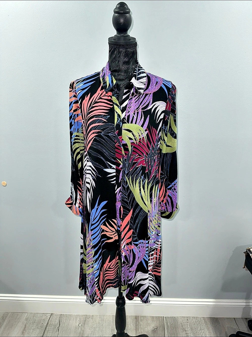 Cupio Abstract Print Midi Dress Size Medium NWT